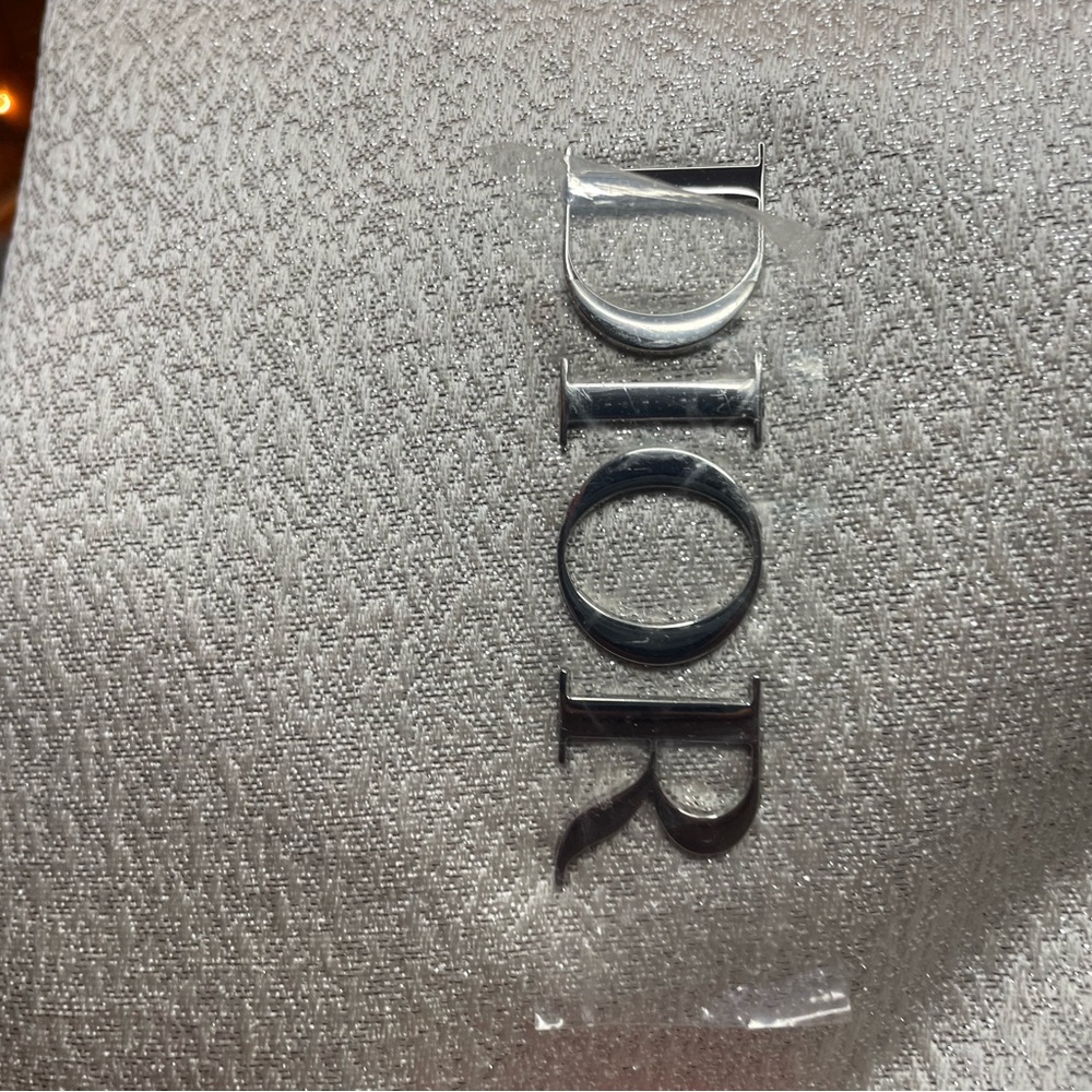 NIB Dior Beauty Silver Shimmer Cosmetic Pouch Bag Velvet Dustbag Star Charm - Picture 6 of 11